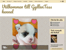 Tablet Screenshot of gyllentass-kennel.se